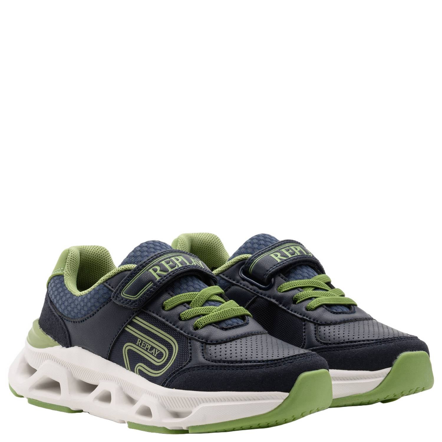 REPLAY sneakers blauw groen