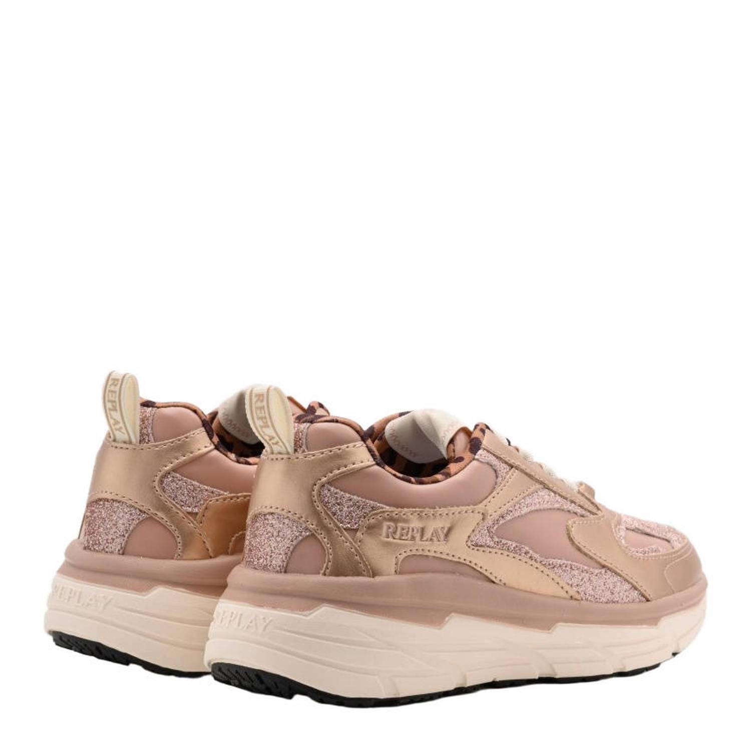 REPLAY sneakers roze goud