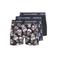 JACK & JONES JUNIOR boxershorts met print - zwart/donkerblauw (set van 3)