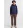 JACK & JONES JUNIOR rechtvallende hoodie met backprint - donkerblauw