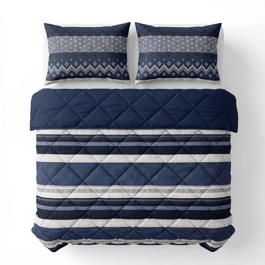 Sleeptime synthetisch zomerdekbed zonder overtrek - donkerblauw
