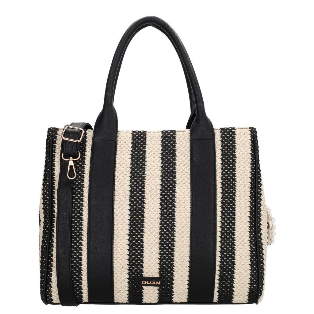 Charm London shopper Capri zwart