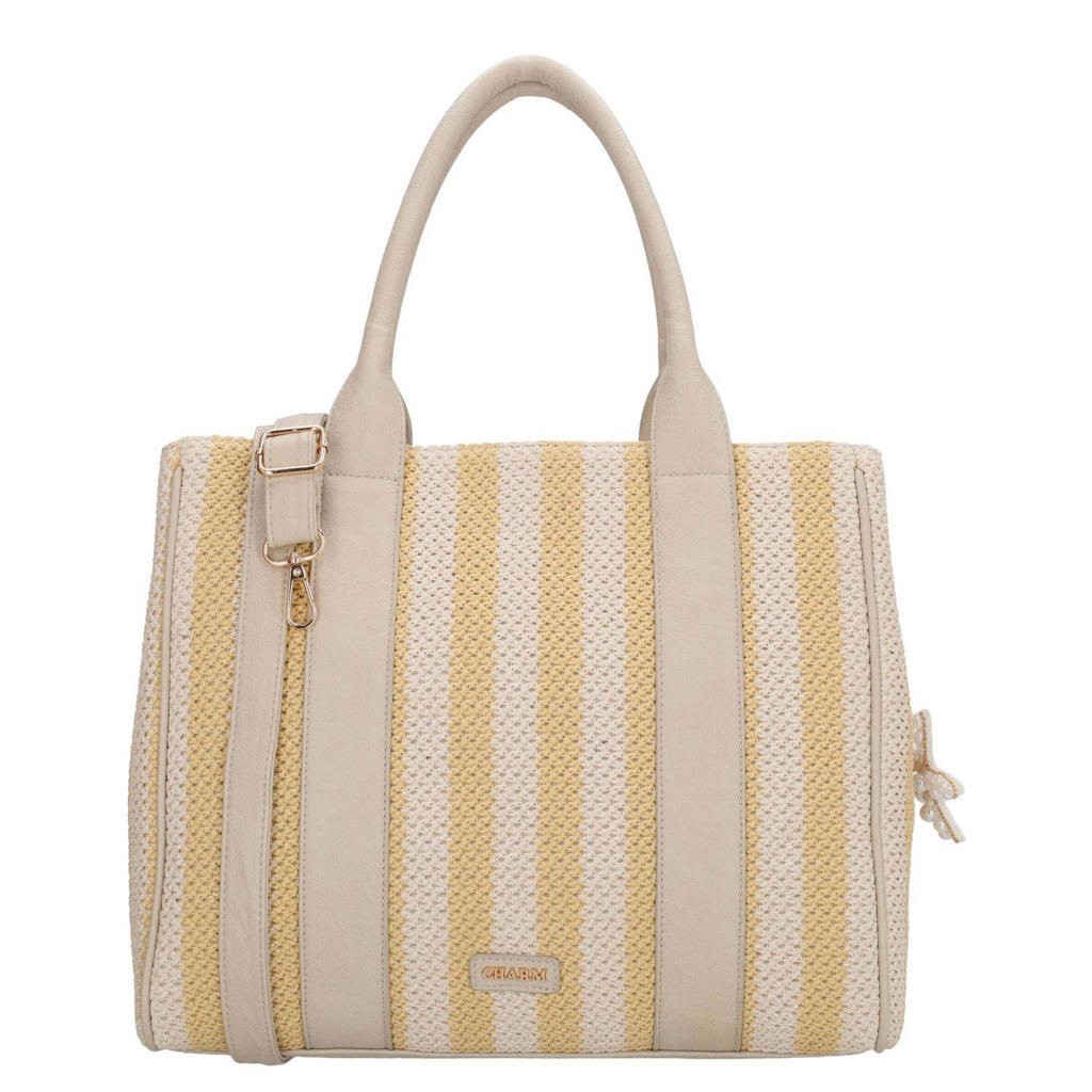 Charm London shopper Capri geel