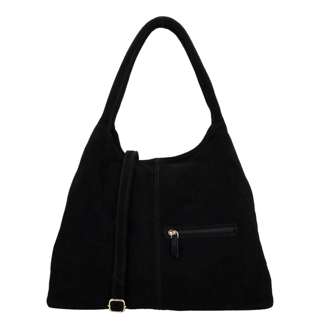 Charm leren tas - zwart