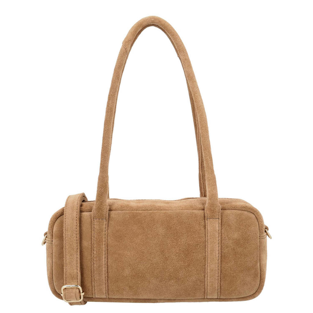 Charm London leren schoudertas Sevilla camel