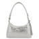 Charm London leren schoudertas South Hill zilverkleurig