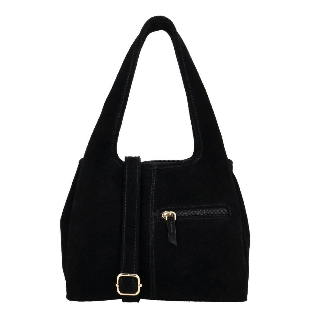 Charm London leren schoudertas Sevilla zwart