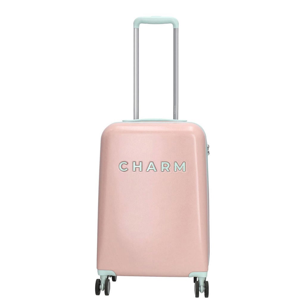 Charm koffer 55 cm - roze