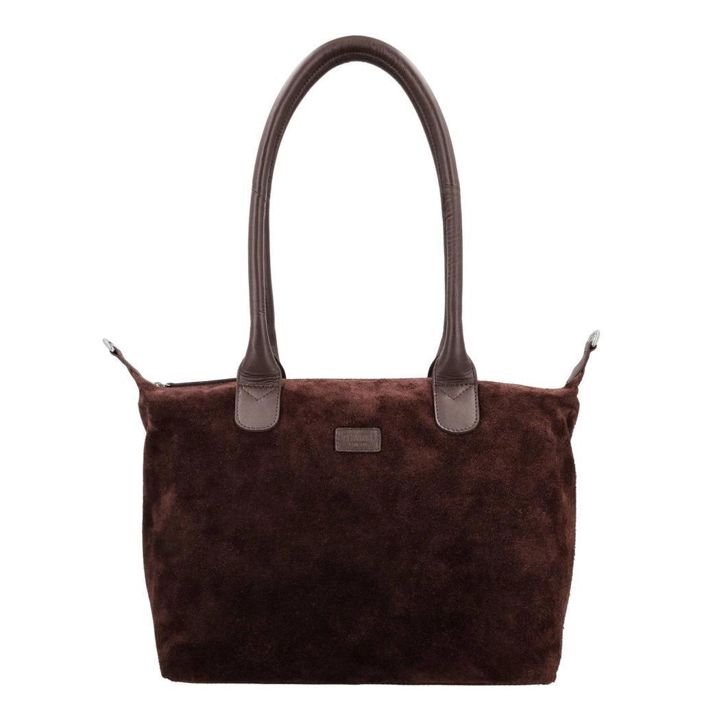 Charm leren tas - bruin