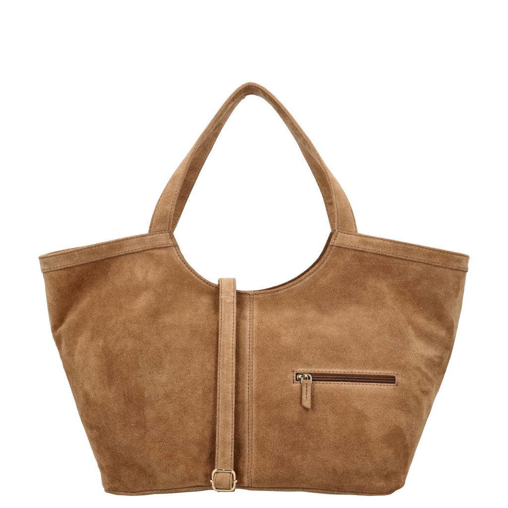 Charm London leren shopper Sevilla camel