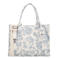 Charm London shopper Bond ecru/blauw