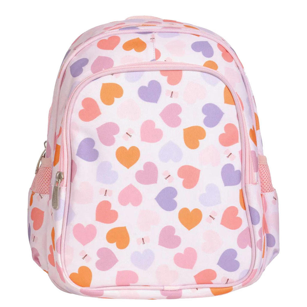 A Little Lovely Company rugzak Noa Hearts roze