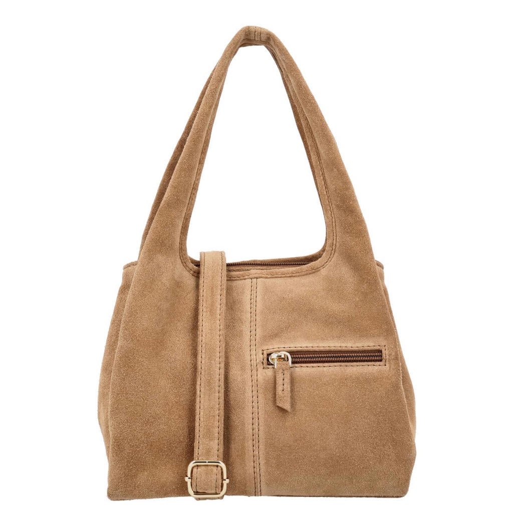 Charm London leren schoudertas Sevilla camel