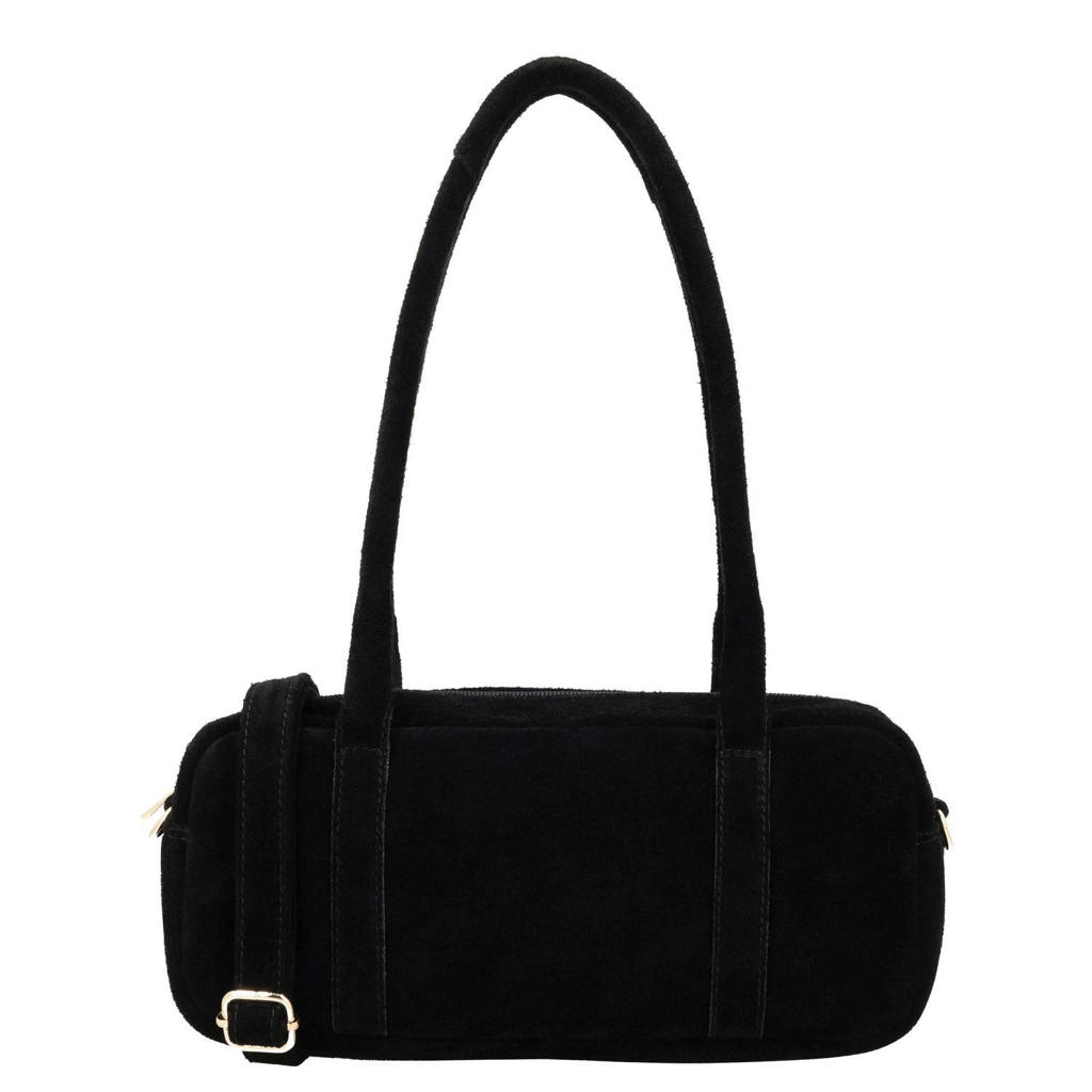 Charm London leren schoudertas Sevilla zwart