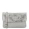 Charm London leren crossbody tas South Hill zilverkleurig