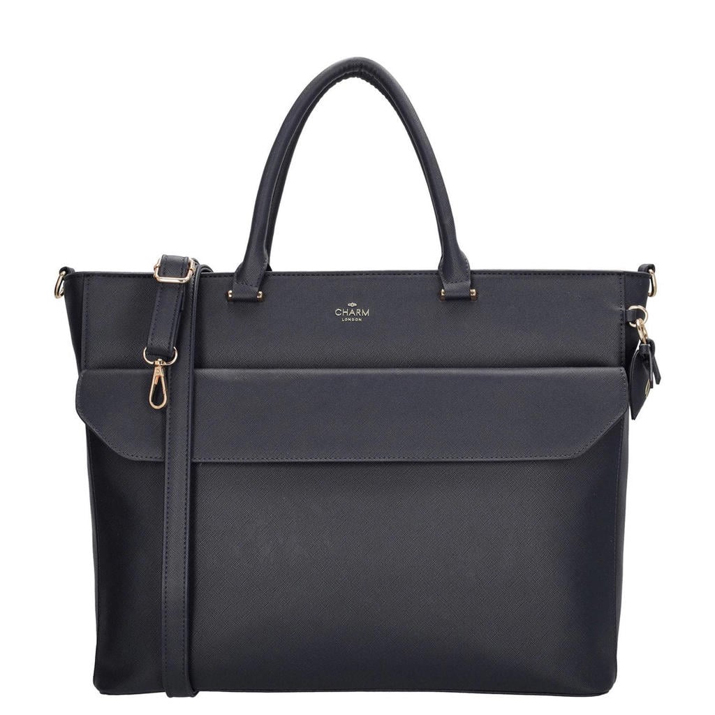 Charm London shopper Cambridge donkerblauw