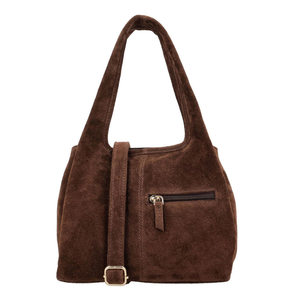 Charm London leren schoudertas Sevilla cognac