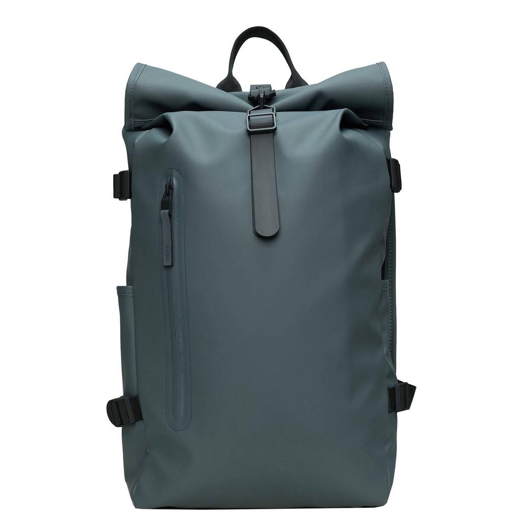 Rains rugzak Rolltop Rucksack Large donkergrijs