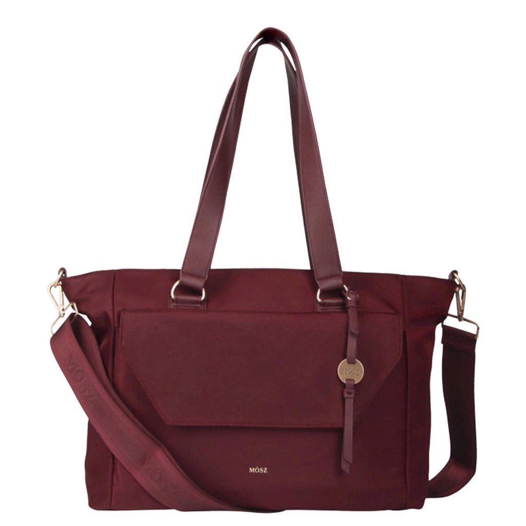 Mosz 15.6 inch laptoptas Denise bordeauxrood