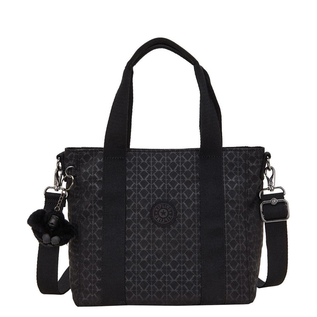 Kipling tas met print - zwart