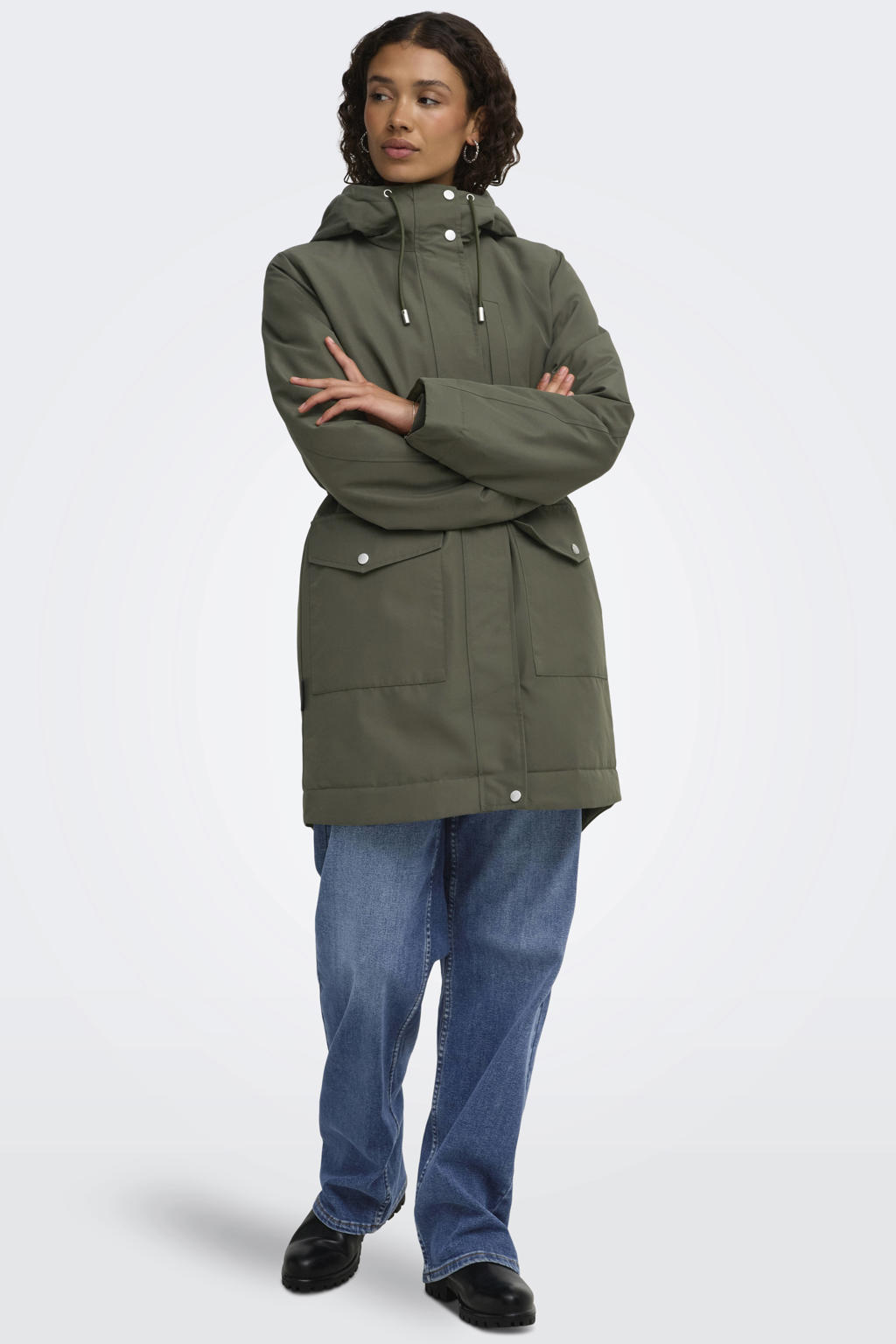 JDY winterjas - groen