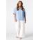 MS Mode geruite blouse Plus Size - blauw