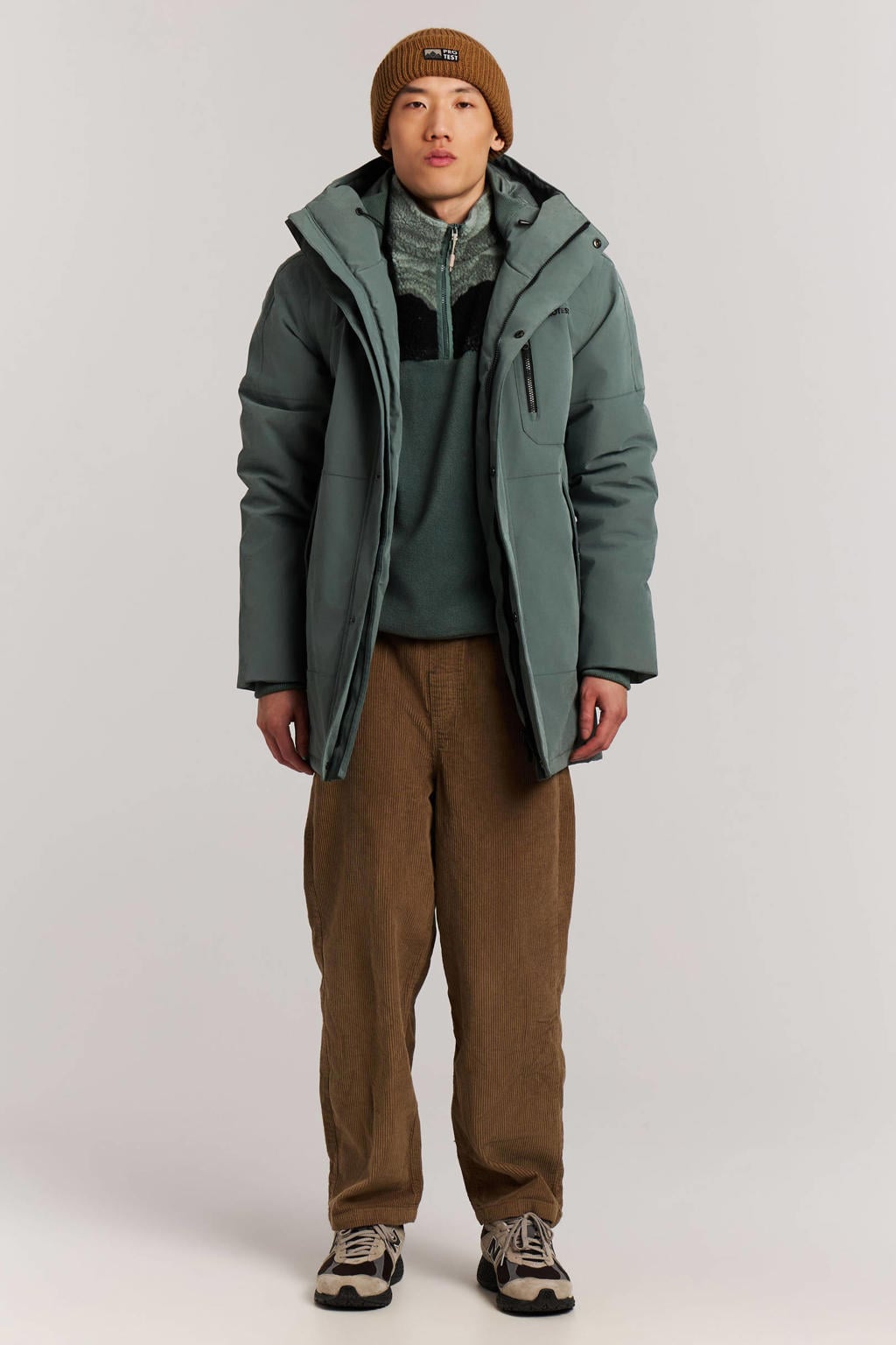 Protest PRTHemley parka - mosgroen