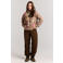 Protest PRTPayton teddy rechtvallend outdoorvest met print - fuchsia/beige