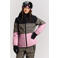 Protest ski-jas met dierenprint - zwart/roze/zand