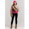 Protest PRTDotty fleece rechtvallend outdoorvest - fuchsia/beige