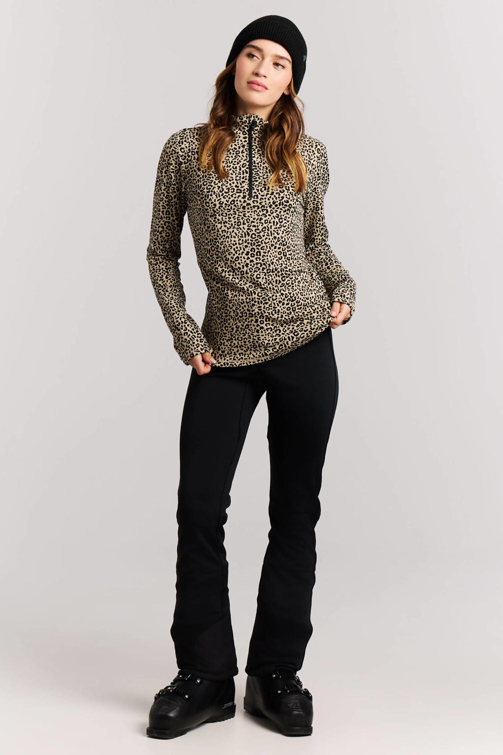 Protest PRTKalea skipully met panterprint - beige/zwart