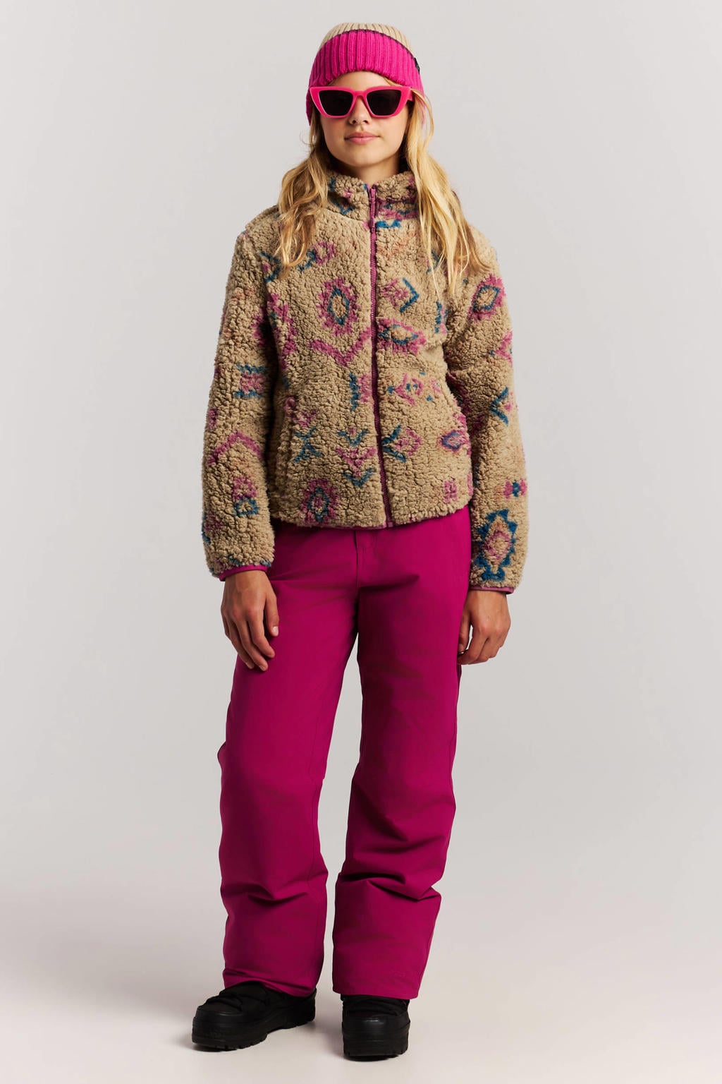 Protest teddy outdoor vest - beige