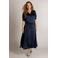 Ivy Beau satijnen rok - donkerblauw