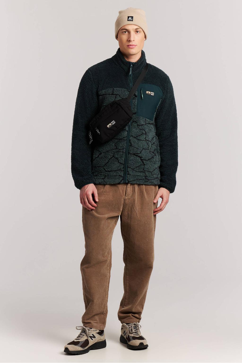 Protest PRTLegacy regular fit outdoor vest met print - grijsgroen/zwart