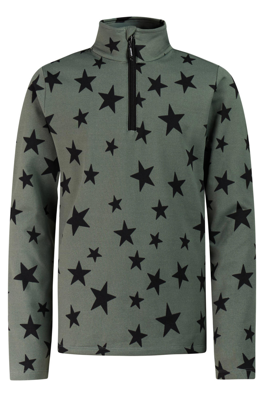 Protest PRTTopsy sweater met opstaande kraag en sterren - grijsgroen