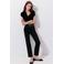 Mango cropped flared jeans - zwart