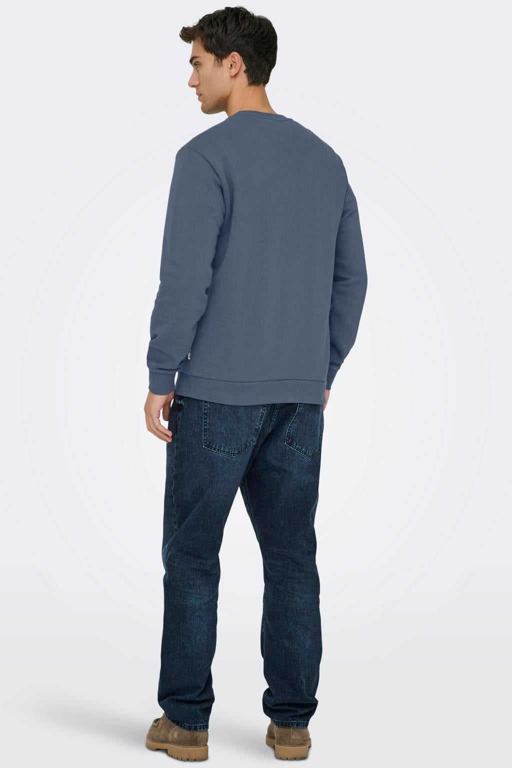 ONLY & SONS regular fit sweater - blauw