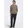 ONLY & SONS regular fit gebreide trui - lichtbruin