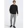 ONLY & SONS katoenen regular fit gebreide gemêleerde trui - zwart