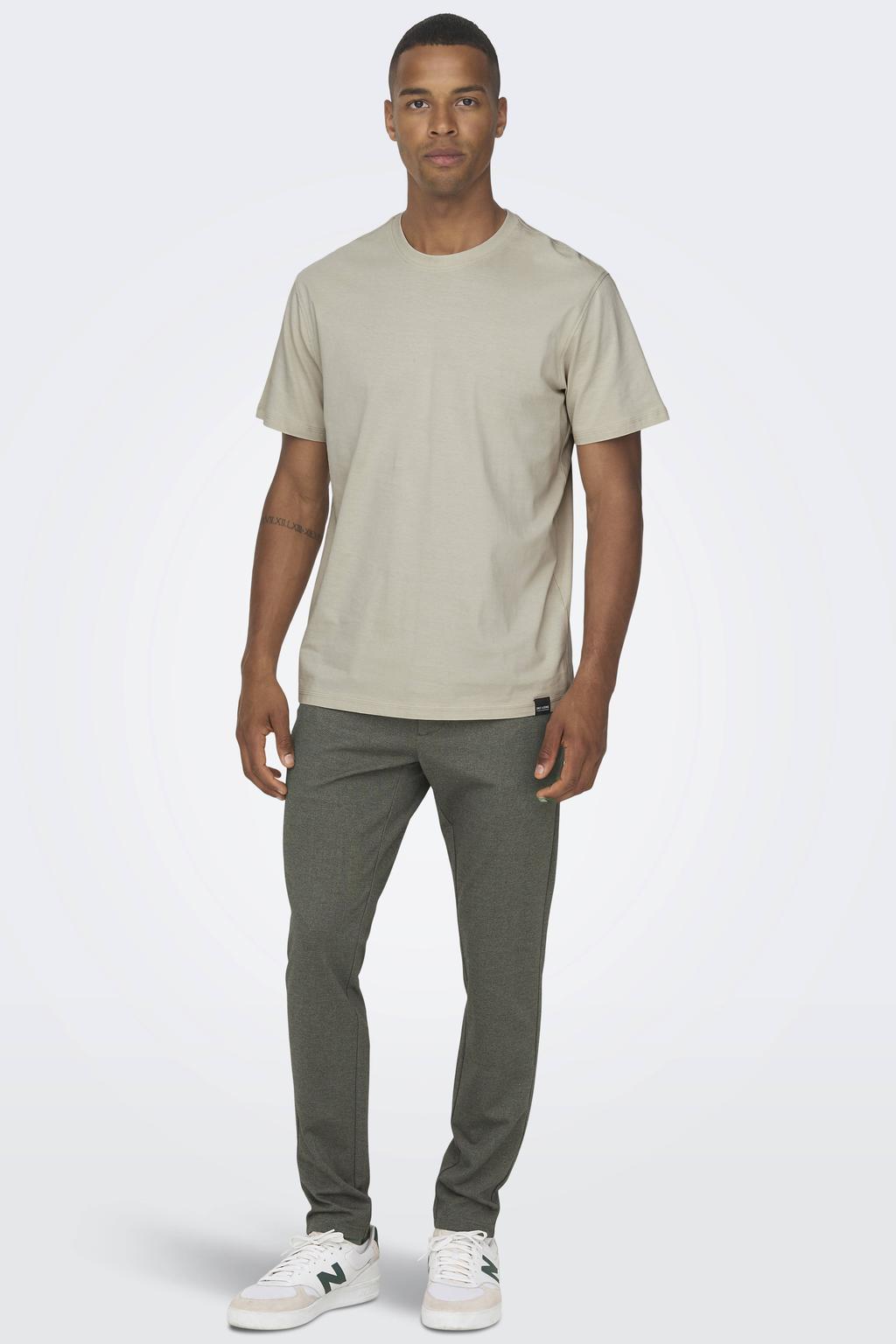 ONLY & SONS slim fit chino - donkergroen