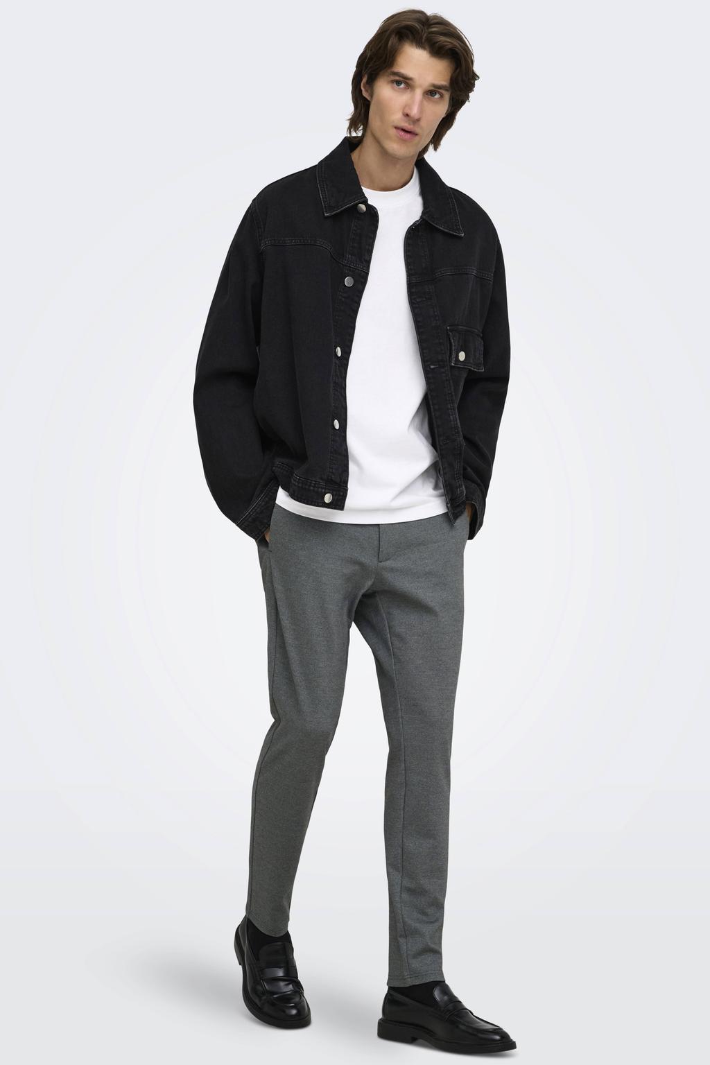 ONLY & SONS slim fit chino - grijs