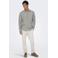 ONLY & SONS slim fit geruit overhemd - zand