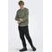 ONLY & SONS regular fit katoenen gebreide trui - groen
