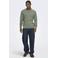ONLY & SONS katoenen regular fit gebreide gemêleerde trui - groen
