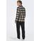 ONLY & SONS slim fit geruit overhemd - donkerblauw
