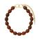 PILGRIM gold plated ketting Still bruin