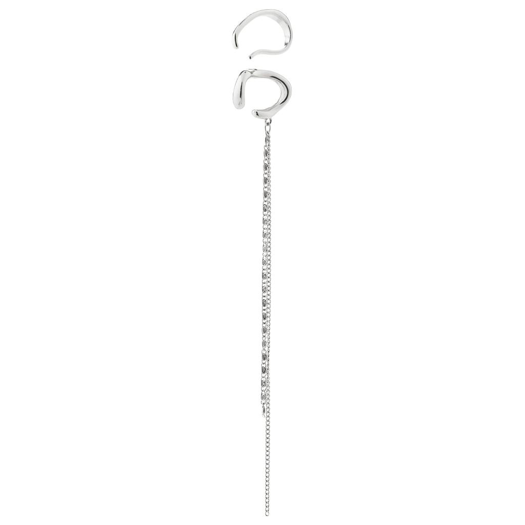 PILGRIM silver plated earcuff Evon - set van 2