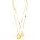 PILGRIM gold plated ketting Here - set van 2