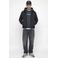 JACK & JONES regular fit hoodie met print - grijsblauw