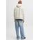 JACK & JONES ESSENTIALS oversized gemêleerde hoodie - wit